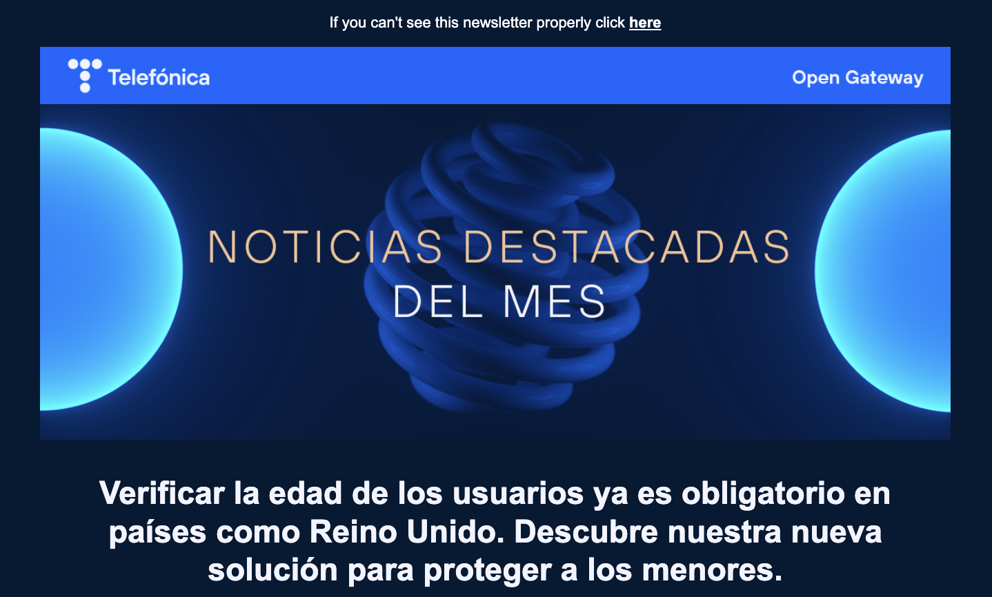 Newsletter Open Gateway — verla